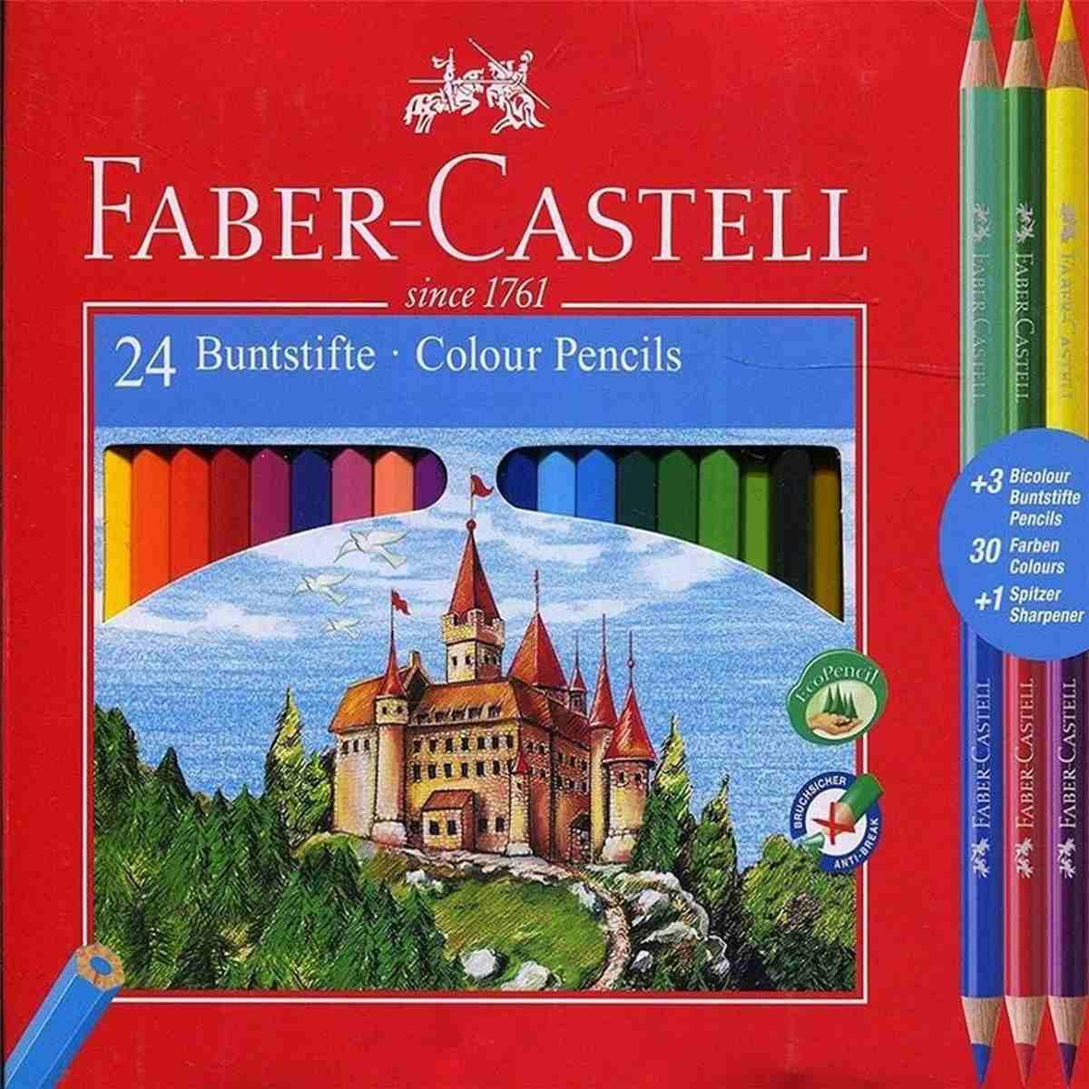 Pastelli colorati eco 24 col+3 bicolor +