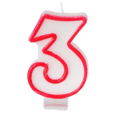 Candela rossa num 3