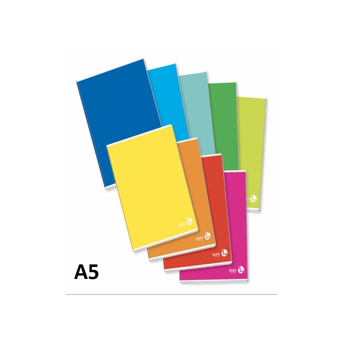 Quaderno color basic gr.80 rig c