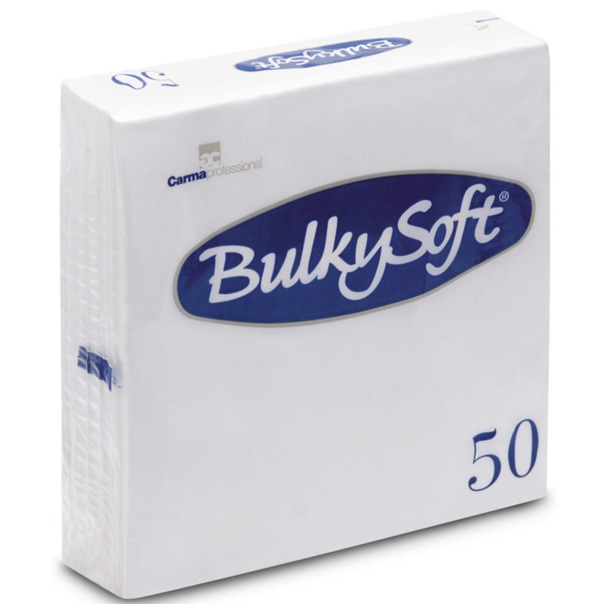Tovaglioli 33x33 2 veli bianco bulky cf 50pz