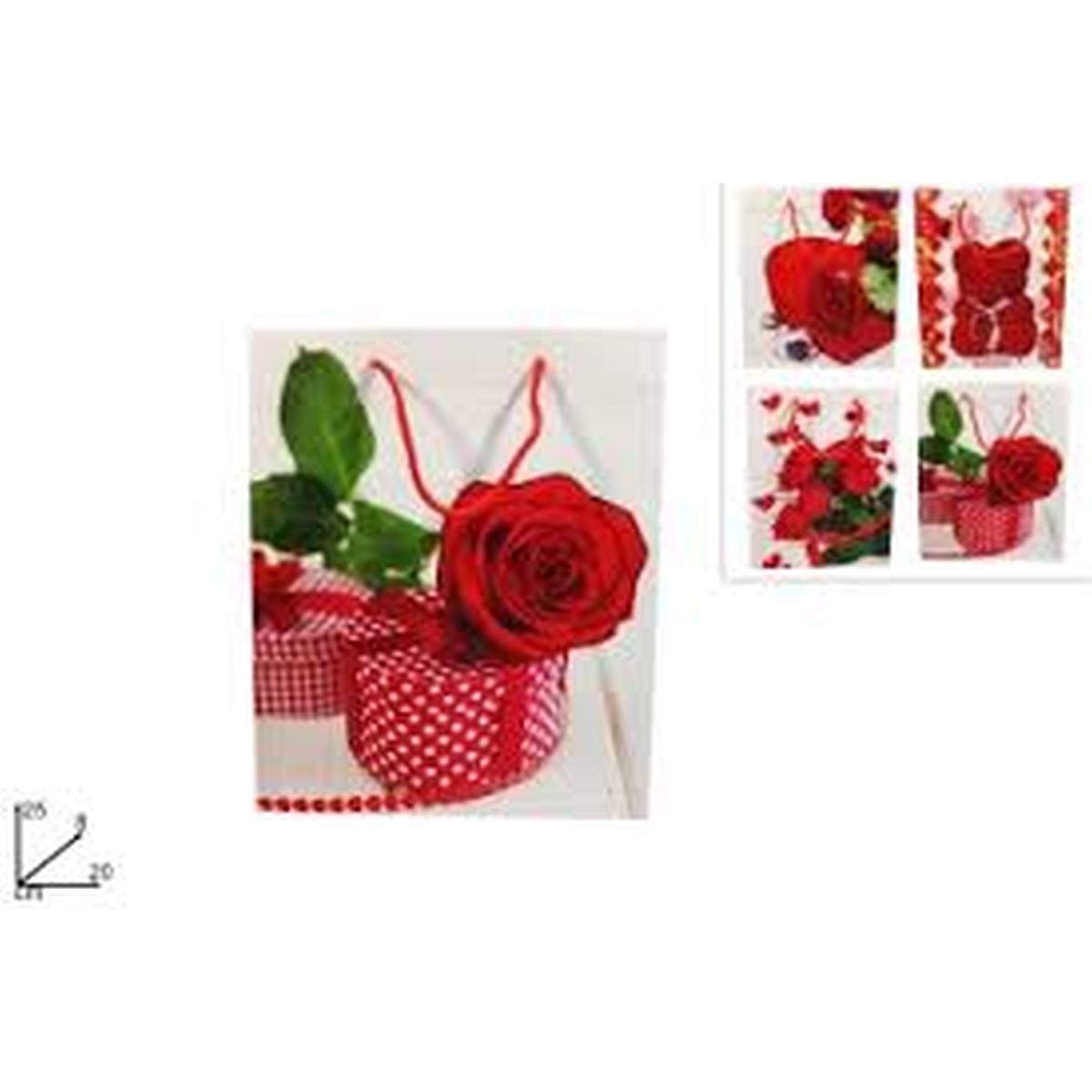 Busta regalo san valentino 25x20x8cm