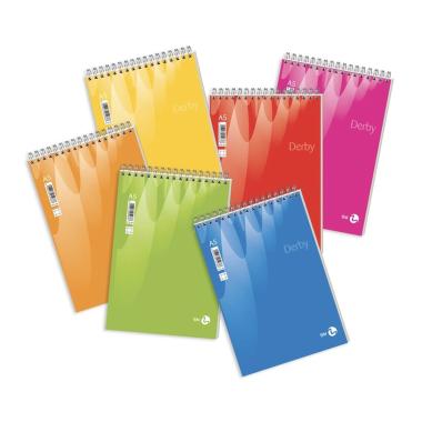 Blocco notes derby spiralato a4 fg60 5mm