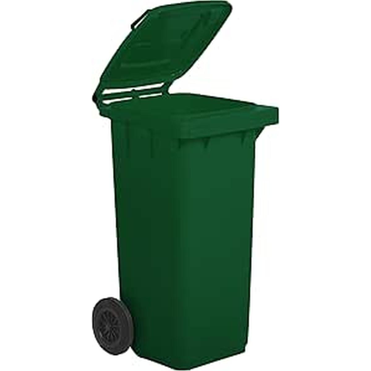 Pattumiera 100lt nero/verde