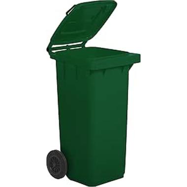 Pattumiera 100lt nero/verde