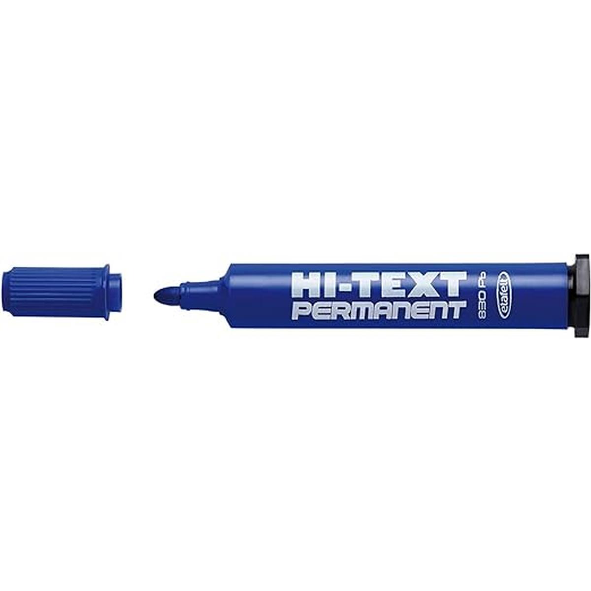 Marker permanent p.tonda sc.12 pz. blu