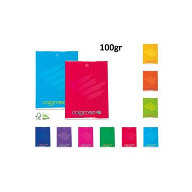 Maxiquaderno colorosa 100gr 18+1fg c