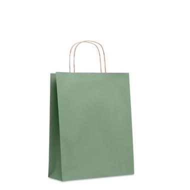 Shoppers in carta con cordino 45x15x50 verde salvia