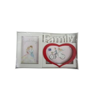 Cornice family bianco c/cuore