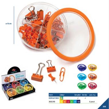 Set 6 kit da scrivania minuteria colorosa 6 colori
