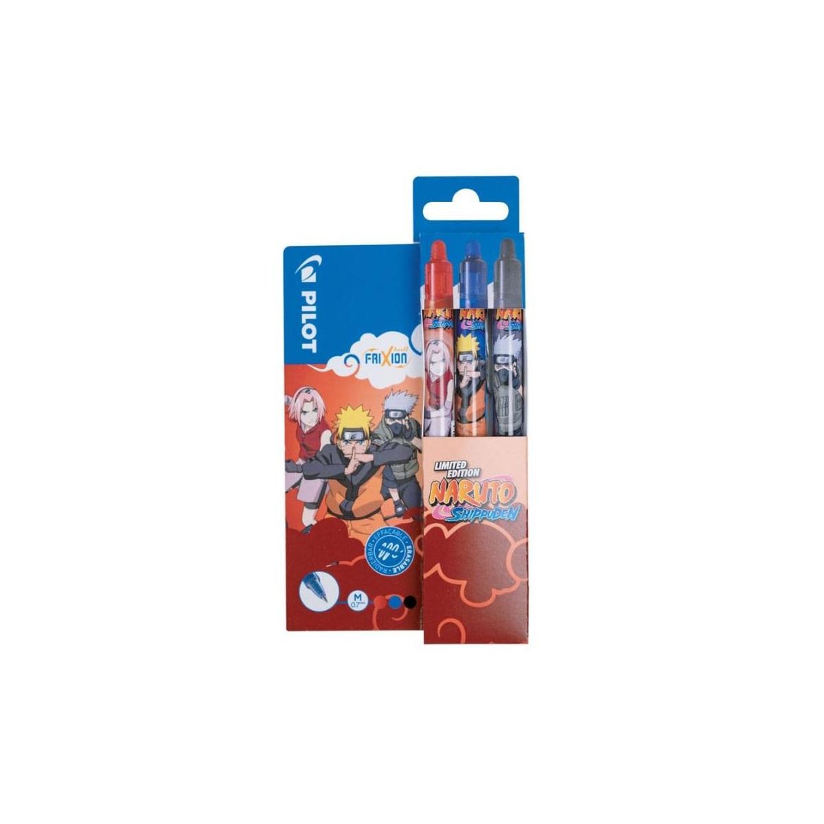 Clip strip 12 set da 3pz frixion ball e clicker naruto