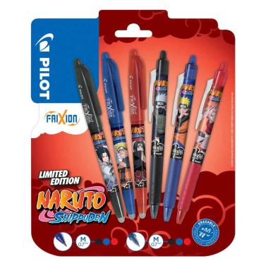 Clip strip 12 set da 3pz frixion ball e clicker naruto