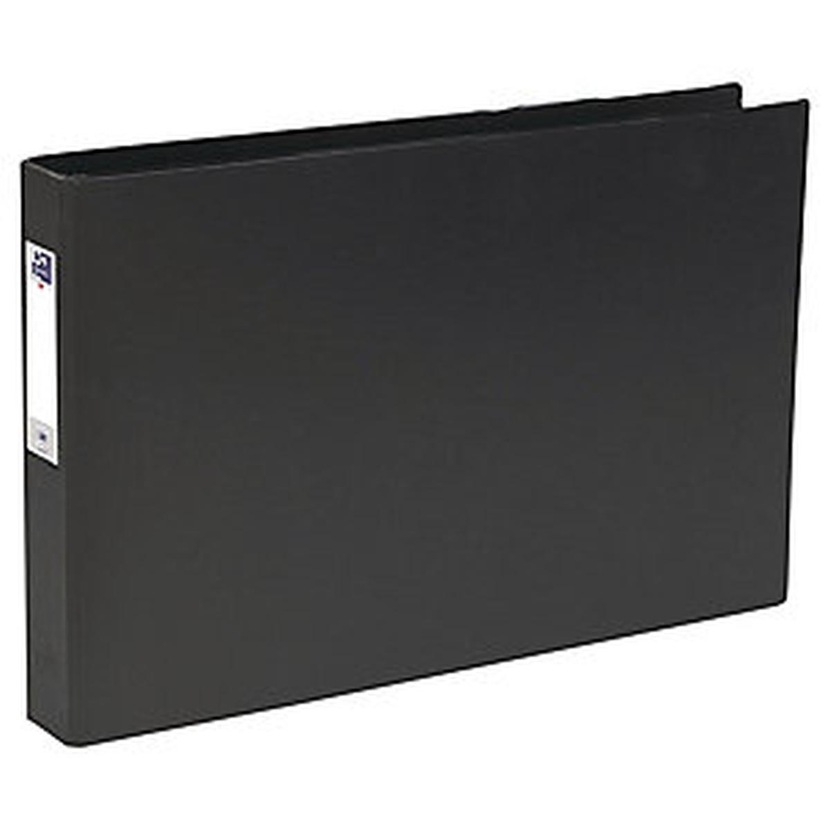 Raccoglitore 4 anelli a3 42x30 pvc nero