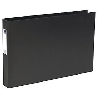 Raccoglitore 4 anelli a3 42x30 pvc nero