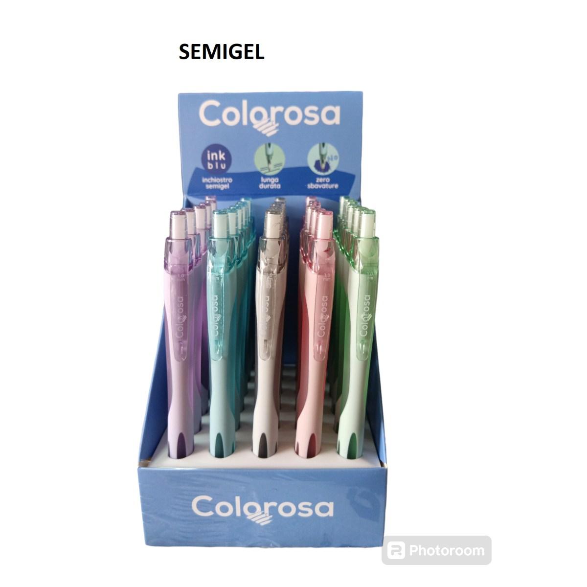 Esp 30 penne semigel colorosa fusto pastel