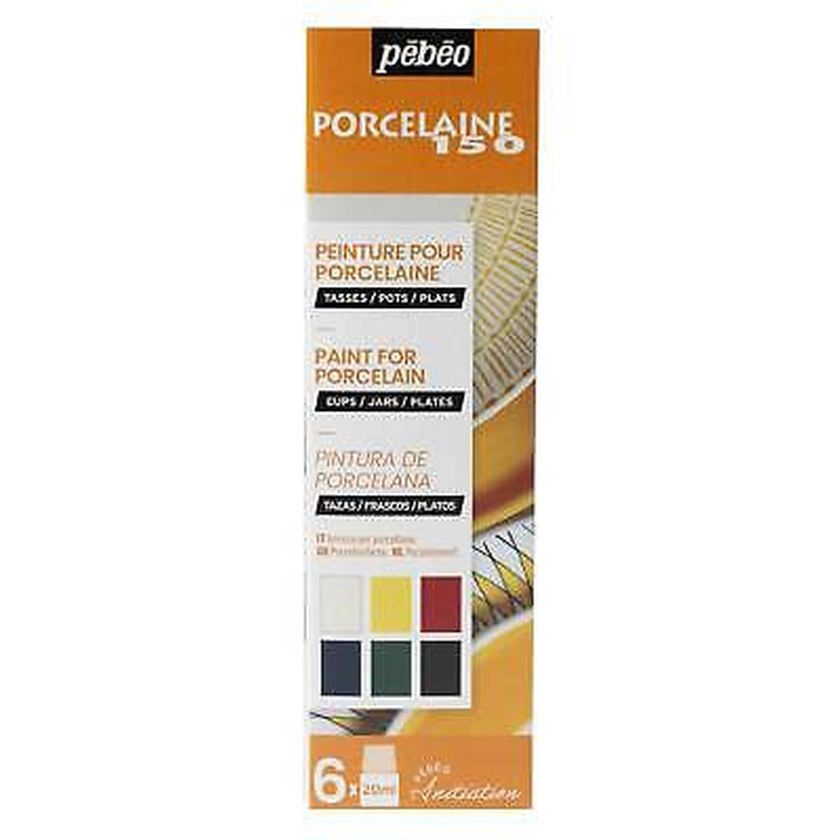 Set colori per percellana 6x20l