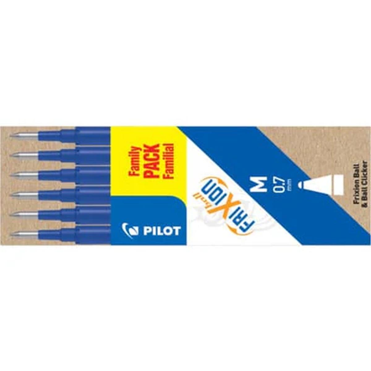 Set 6 refill frixion family pack 0.7 blu