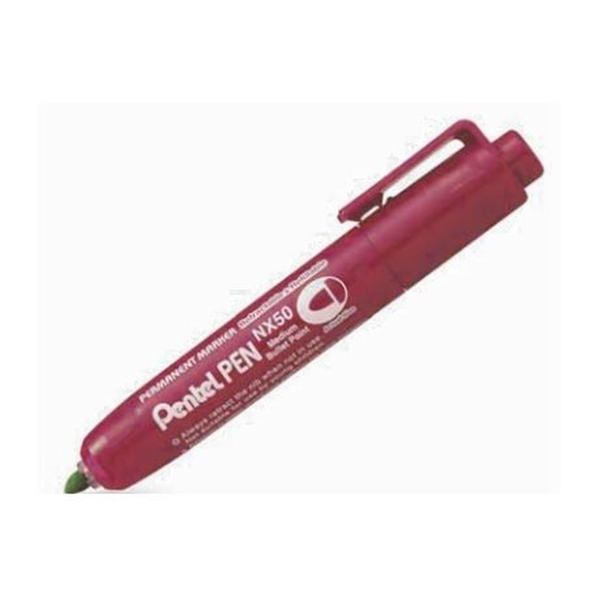 Marker pentel pen p/t a scatto rosso