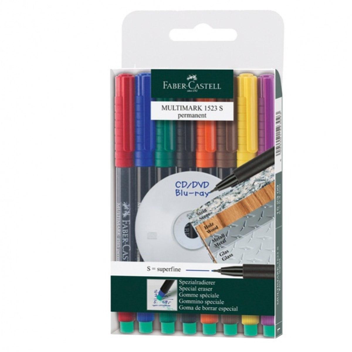 Multimark blister 8 colori p. sottile
