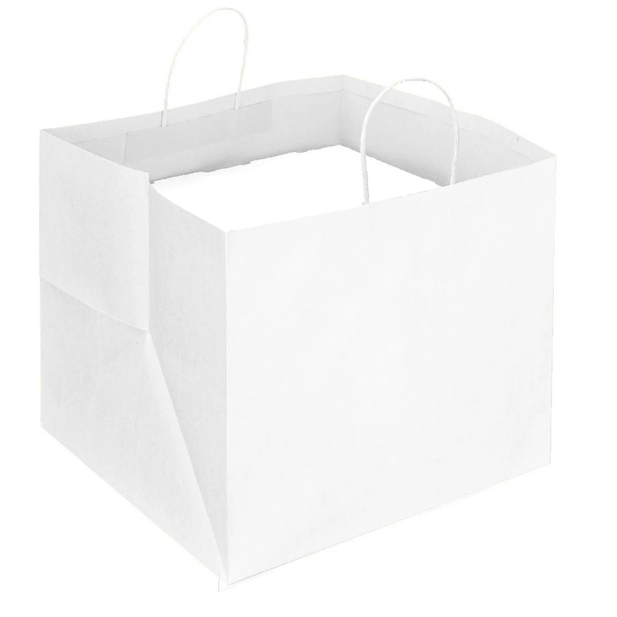Borsa cordino bianco pizza  f.to 36.5x33x32