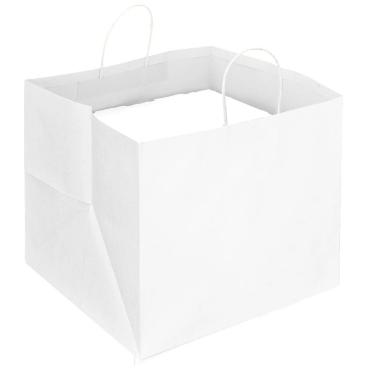 Borsa cordino bianco pizza  f.to 36.5x33x32