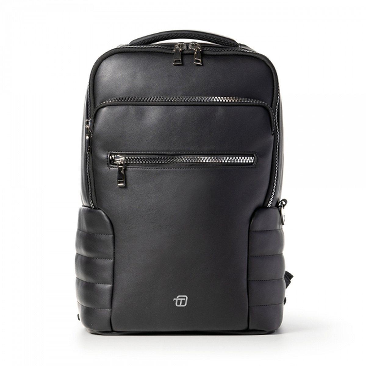 Zaino travel follow me con doppia tasca frontale nero grafite