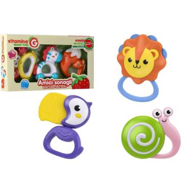 Sonagli animali 3pz 2 ass