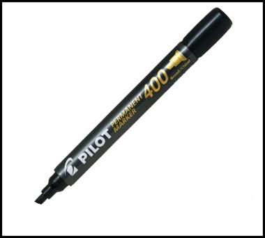 Marker permanent 400 punta scalpello nero cf20