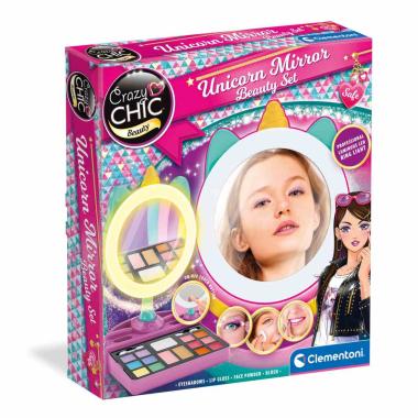Unicorn mirror beauty set