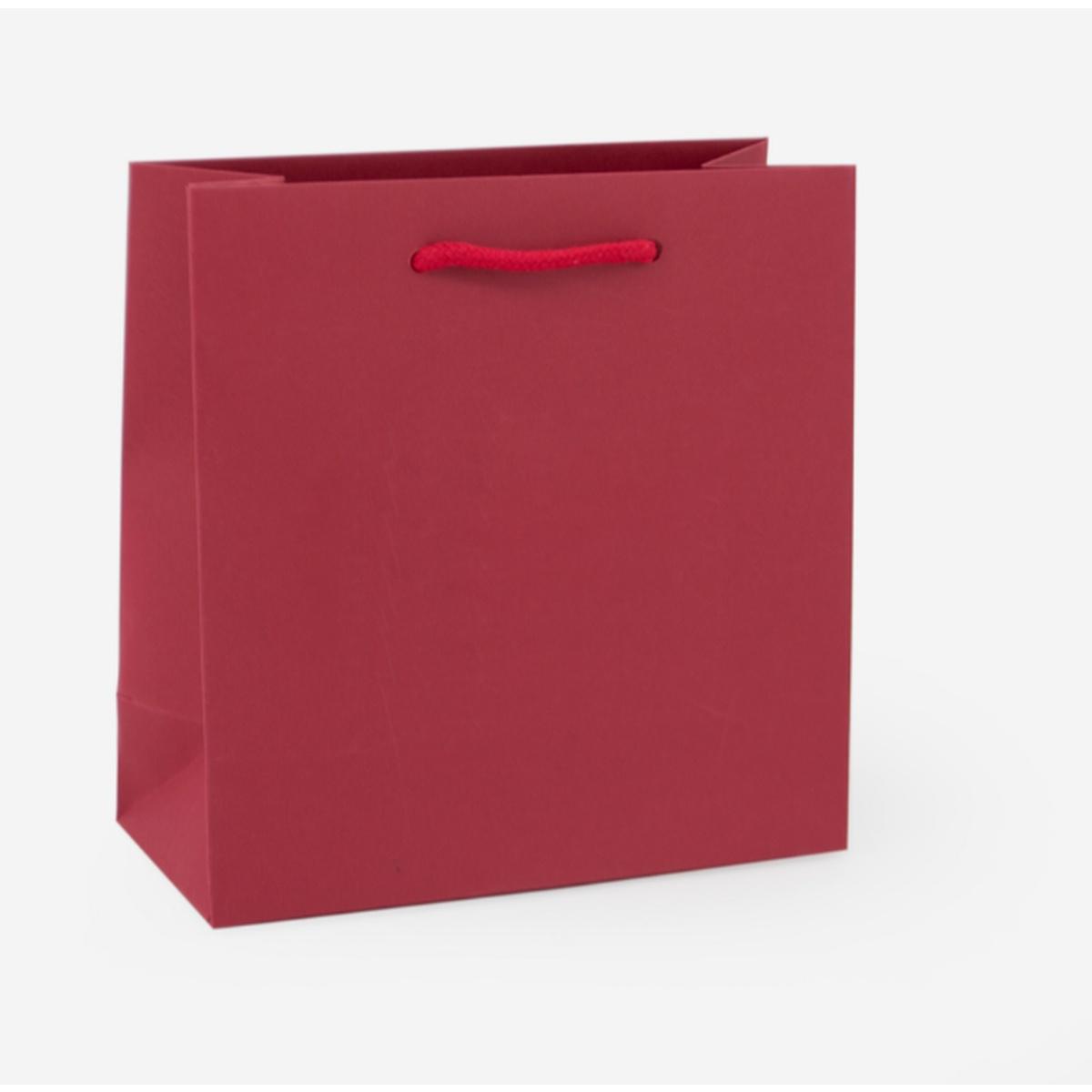 Shopper manico cordino lux gr.180 24x20x8 bordo'