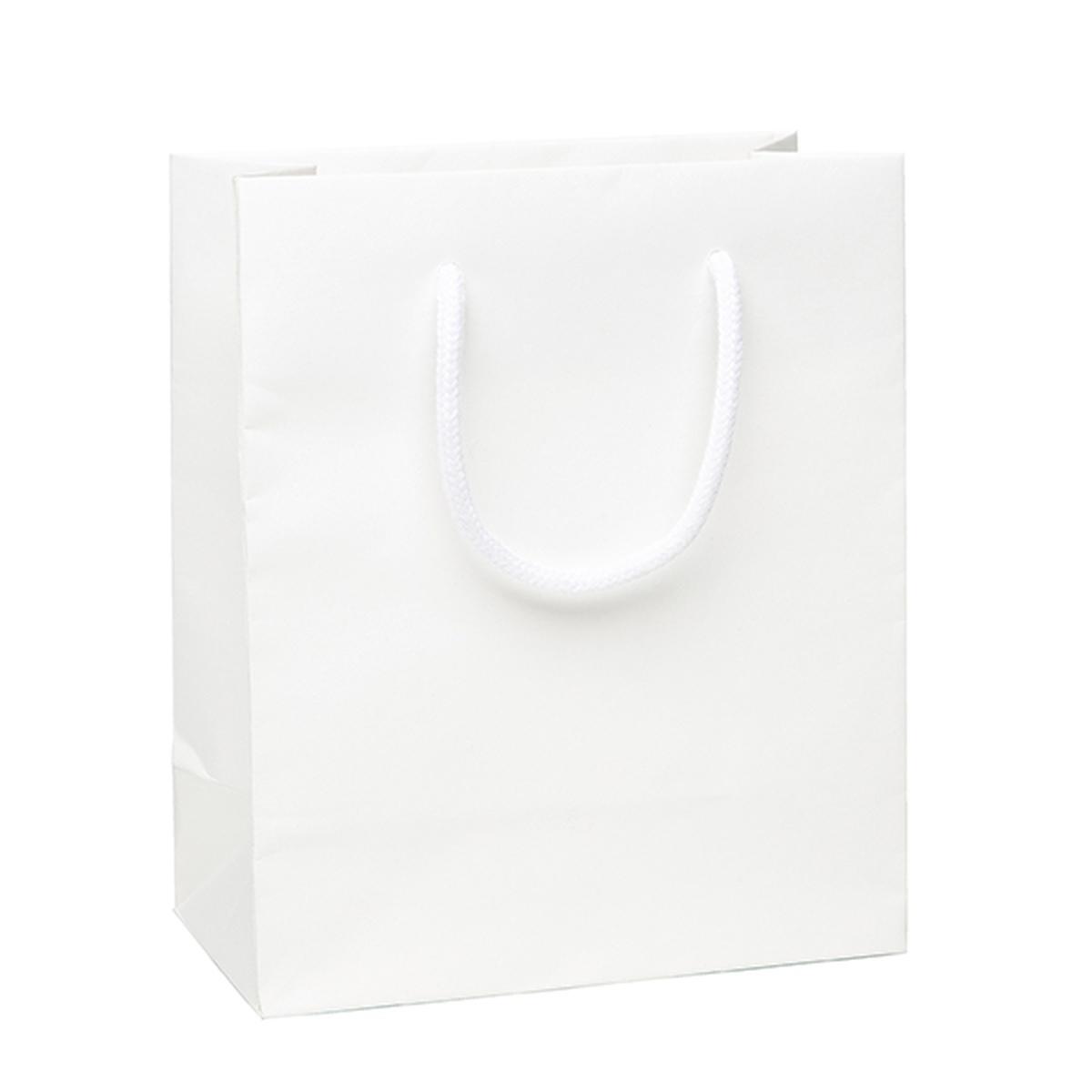 Shopper manico cordino lux gr.180 35x27x10 bianco