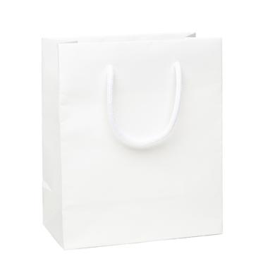 Shopper manico cordino lux gr.180 35x27x10 bianco