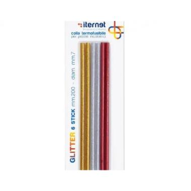BLISTER 6 STICK COLLA GLITTER MM.7 CM20
