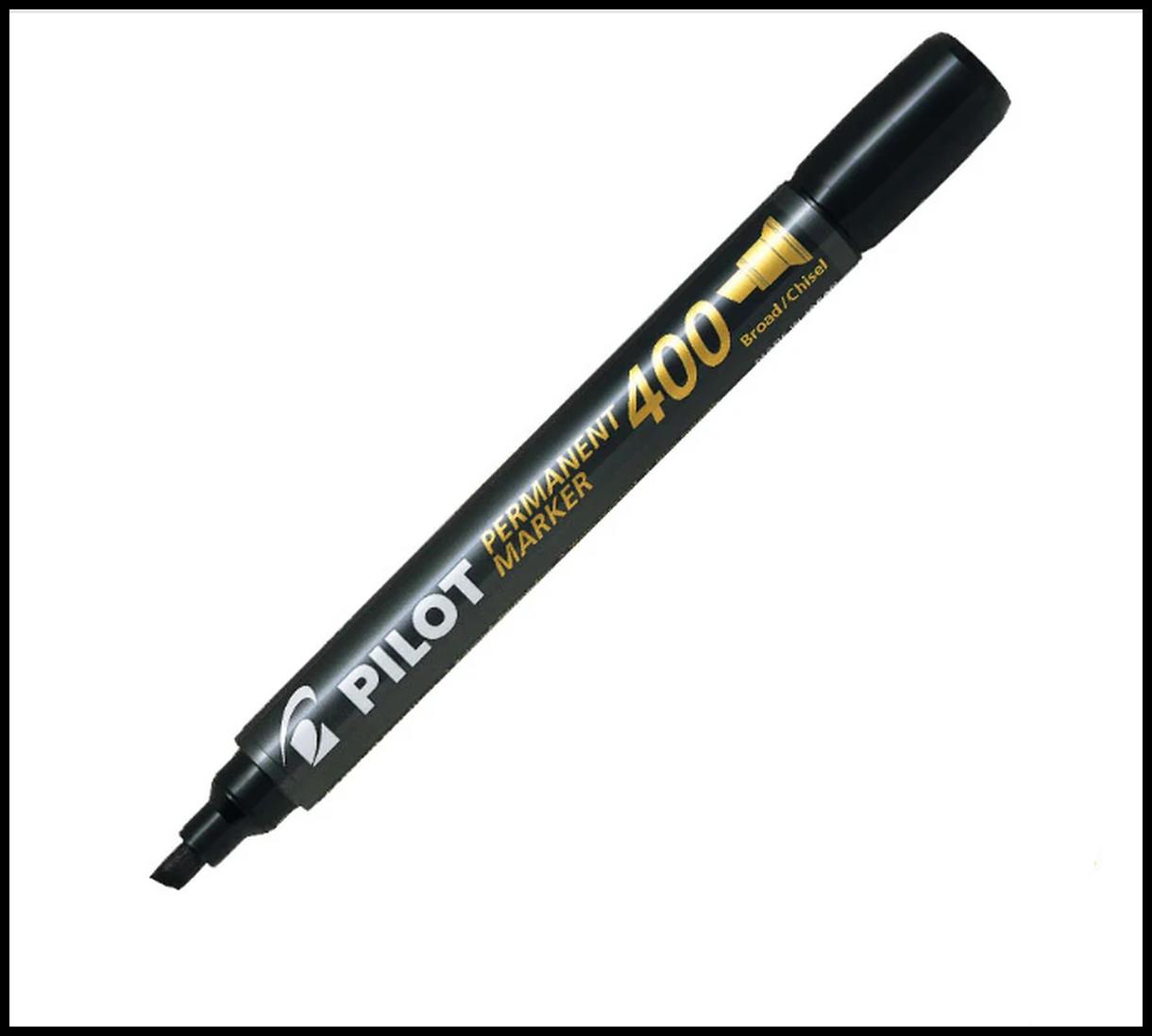 Marker permanent 400 punta scalpello nero cf12