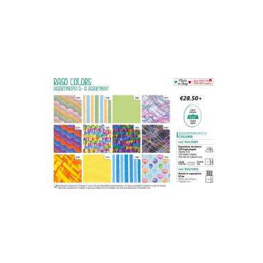 Carta regalo raso colors scatole da 100 fogli