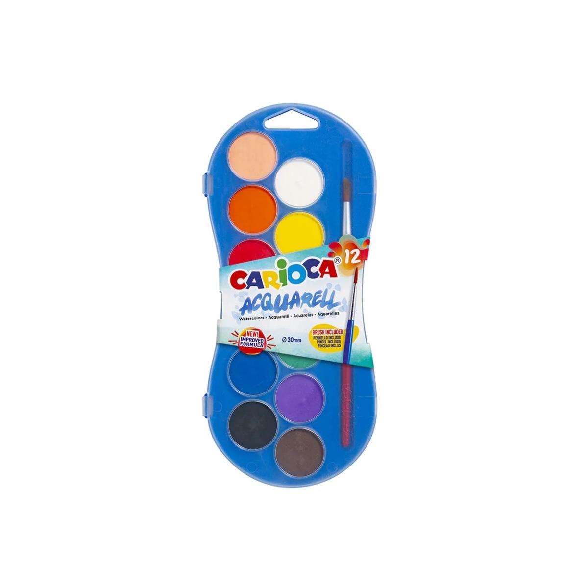 Carioca acquerelli diam.30 12 col