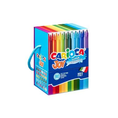 Carioca pennarelli joy in scatola rigida da 60pz