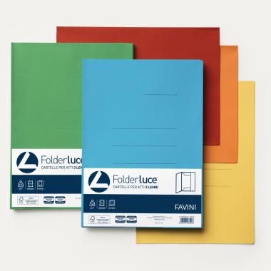 Cartella c/lembi folder con stampa 25x35 200gr fg50 arancio