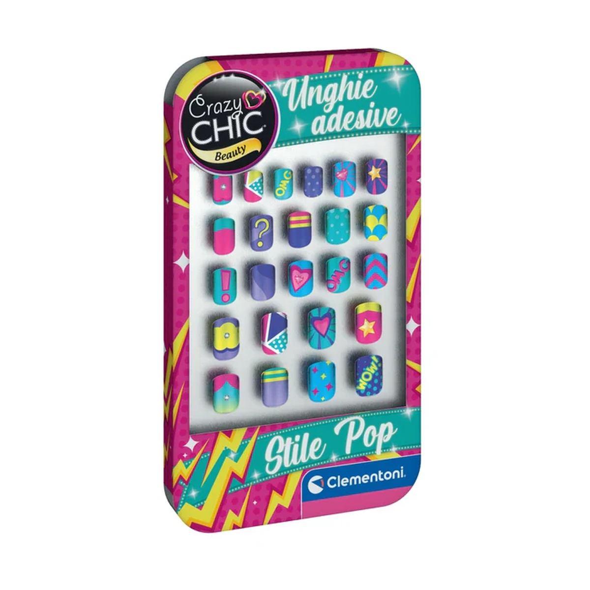 Unghie adesive stile pop