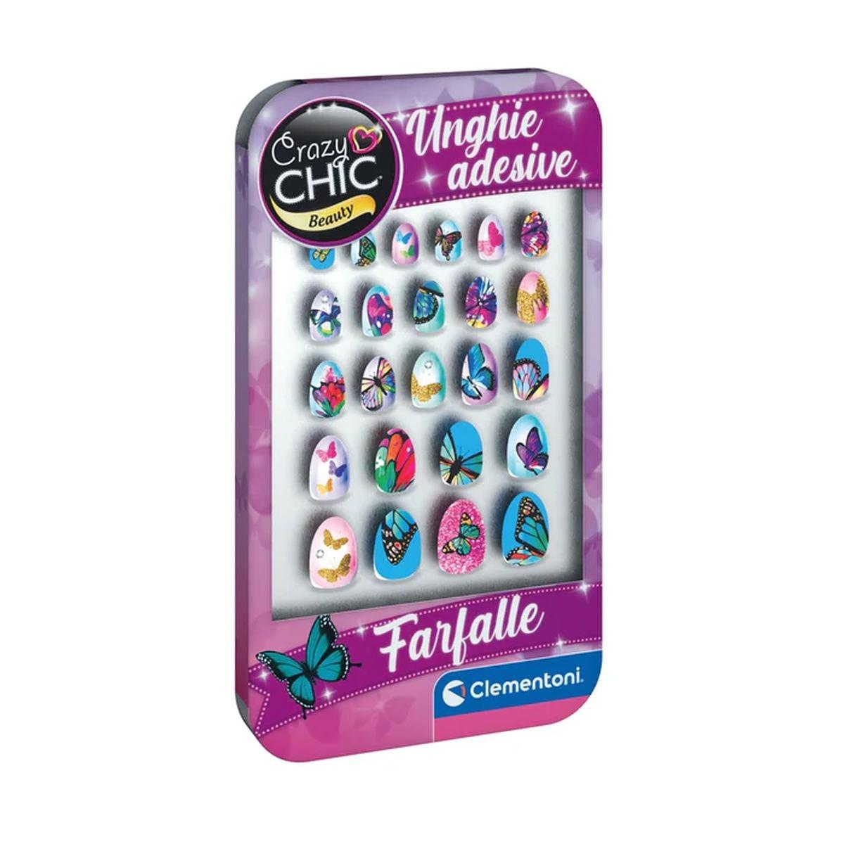 Unghie adesive farfalle