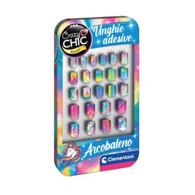 Unghie adesive arcobaleno