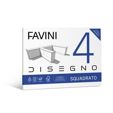 Blocco favini 4 disegno 24x33 squadrato 220gr 20fg