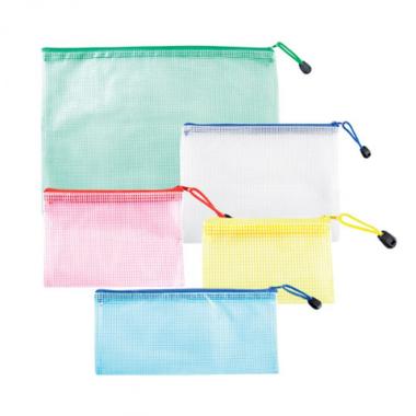 Busta pvc con zip ass trasp a4 cf 10