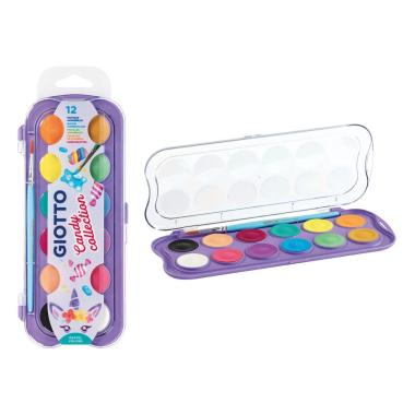 Giotto acquerelli candy d.30 12 colori