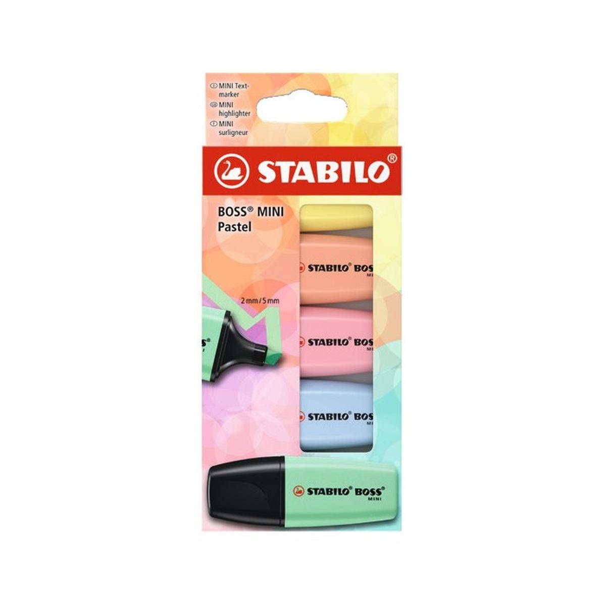 Stabilo boss mini pastel 5pz