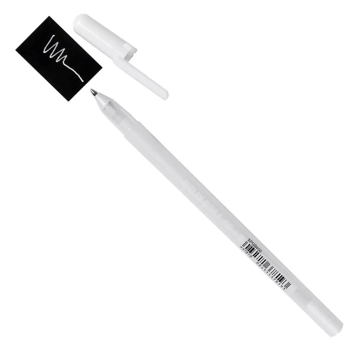 Penna rolly gel bianco in blister