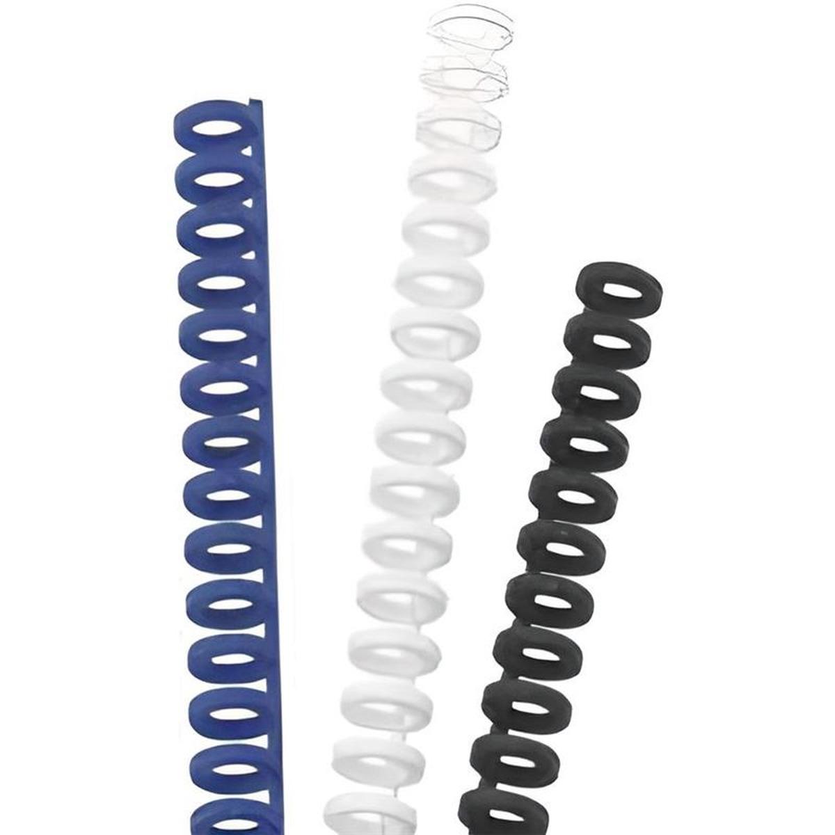 Spirale plastica mm 8 pz100 blu