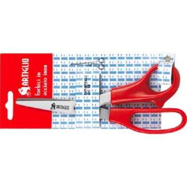 Forbici manico rosso abs cm 18cm