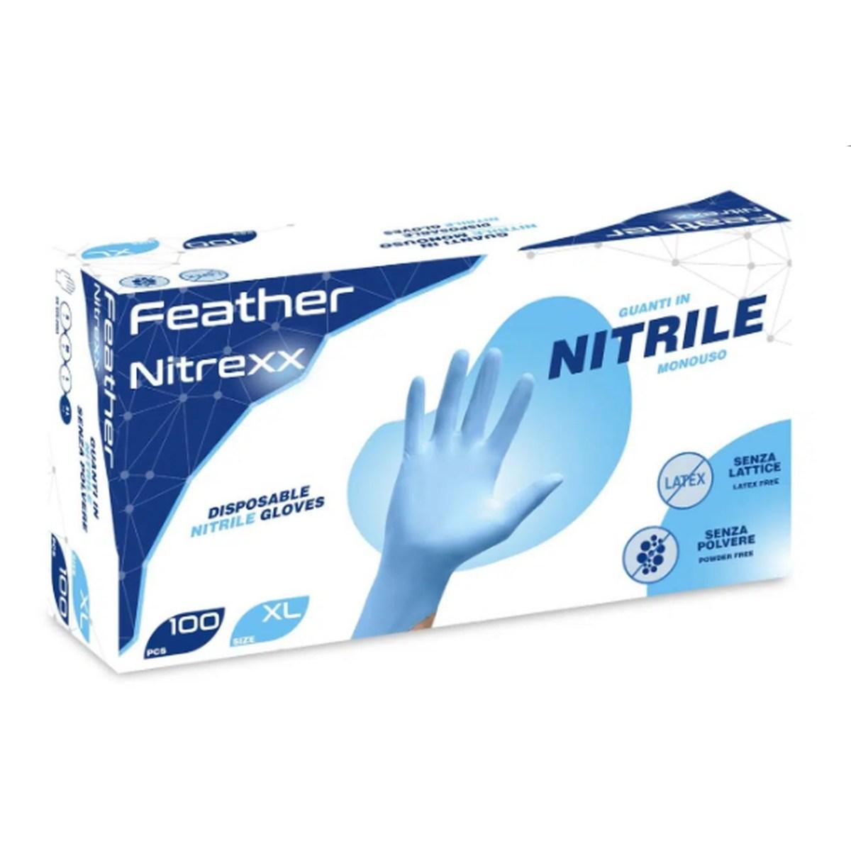 Guanti monouso nitrile blu tg.xl