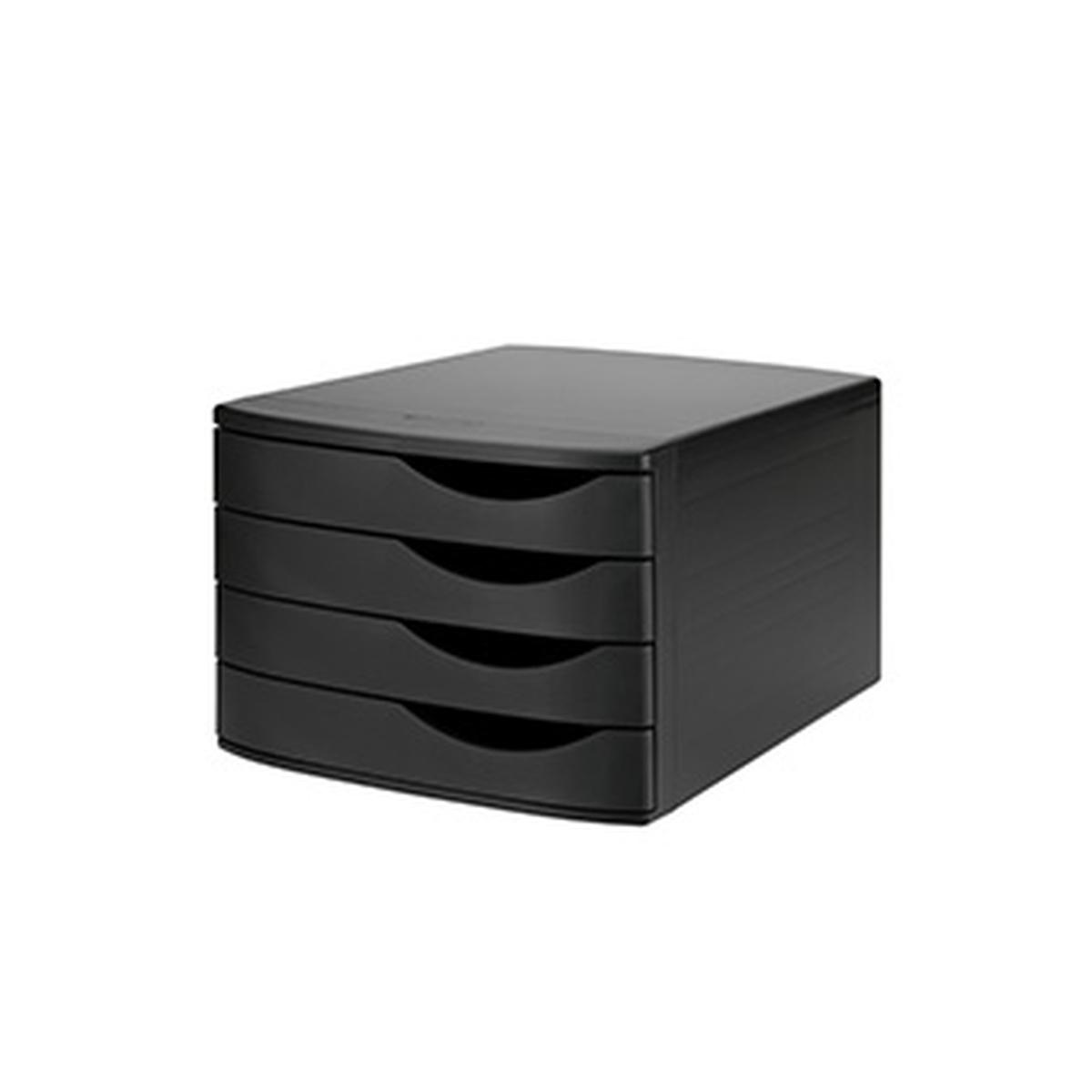 Cassettiera 4 cassetti re-solution nero