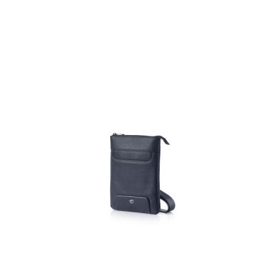 Tracolla minibag gate trended ecopelle blu